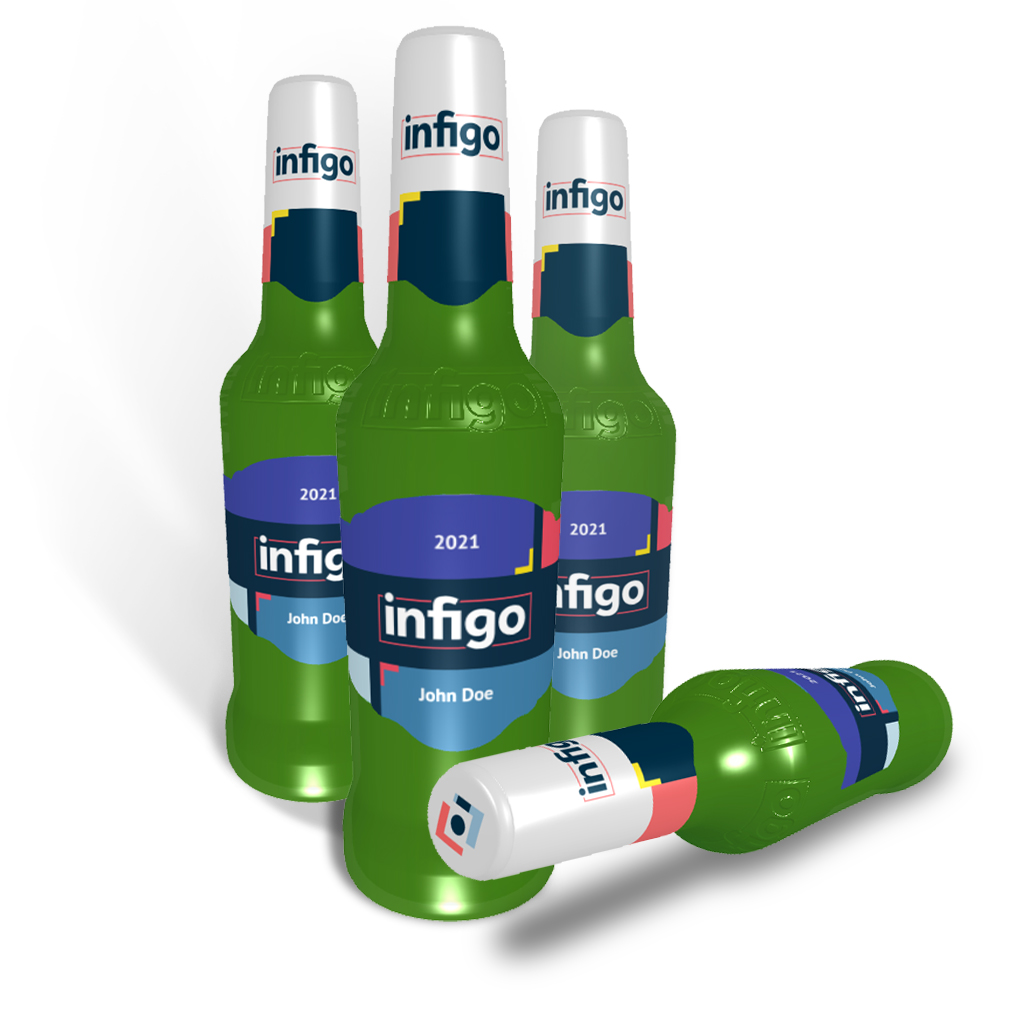 Show details for Beer bottle - 3D