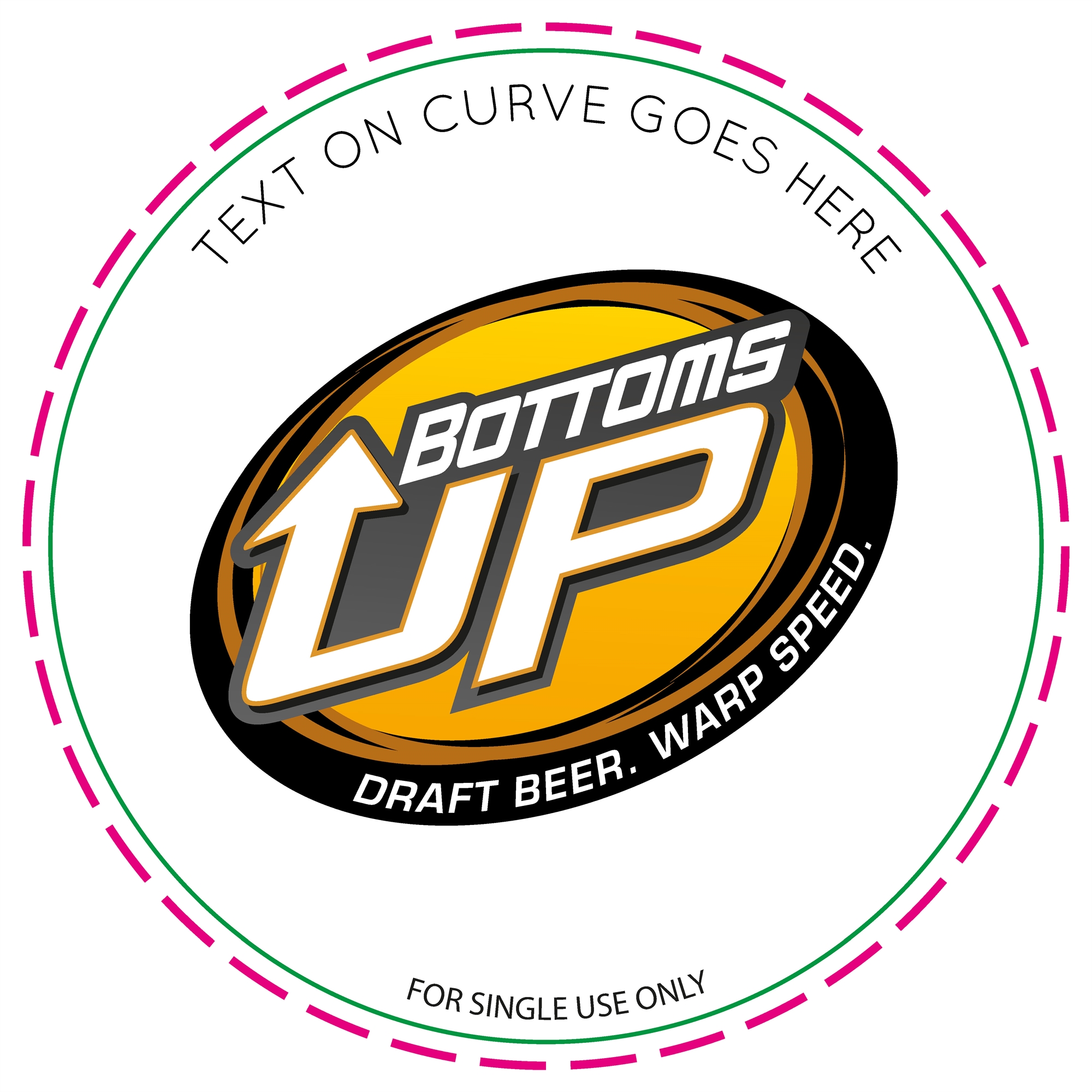 Show details for Bottoms UP Beer Magnet
